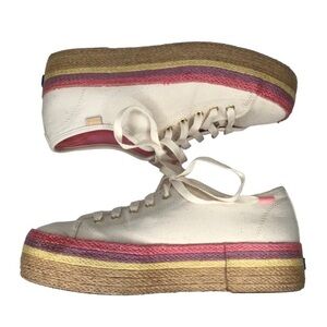 Keds x Kate Spade Triple Up Multicolored Espadrille Sneaker.